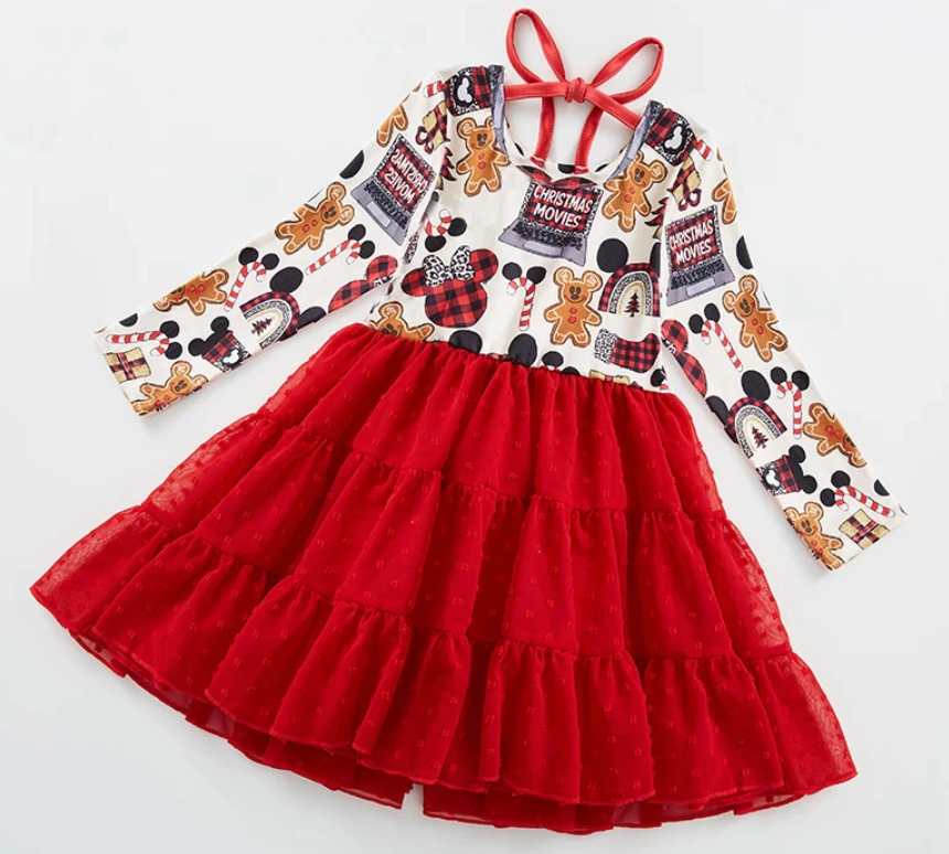 Mousey Red Christmas Dress